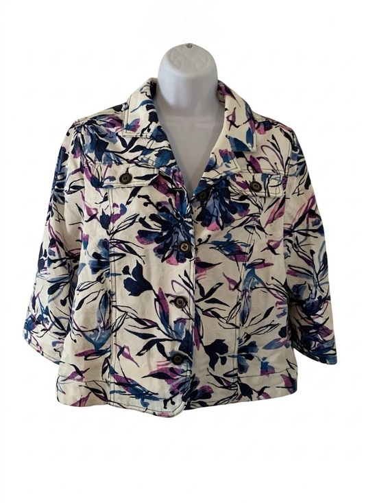 TanJay Jackets & Blazers - TanJay Floral Print Blazer Jacket Sz 8P